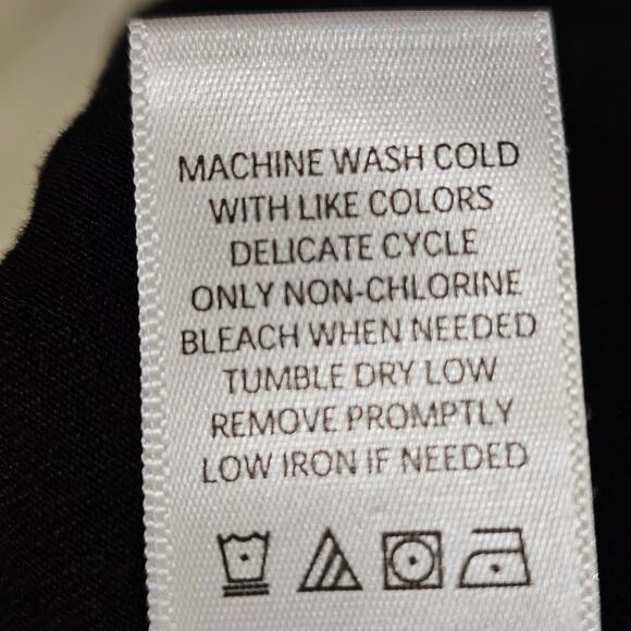 Pioneer Woman Blouse Sz L Boho Cottagecore Festival Floral Sleeve Black Top - Picture 8 of 9